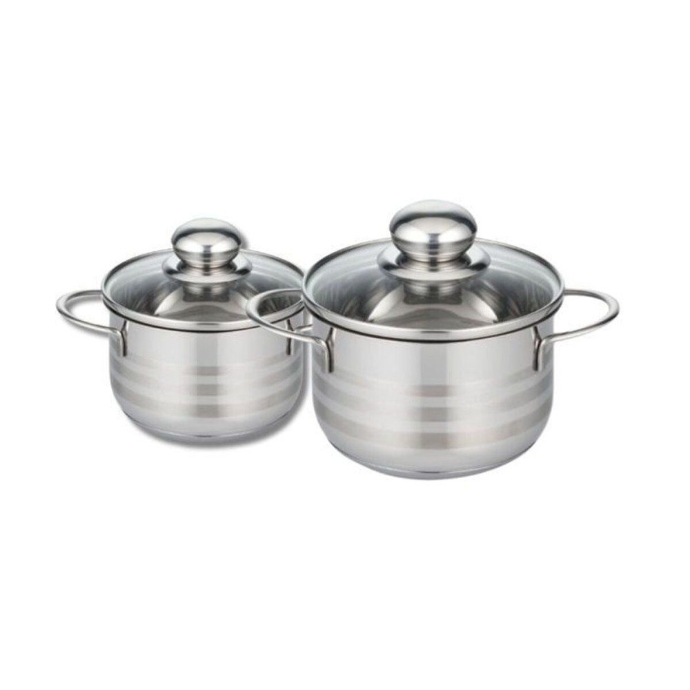 Saucepans Fackelmann Elo Brillant Steel 1,75 L 1,25 L 2 Pieces