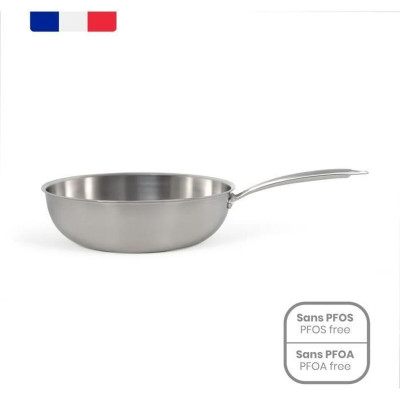 Wok Pan Livoo Steel Stainless steel Ø 28 cm