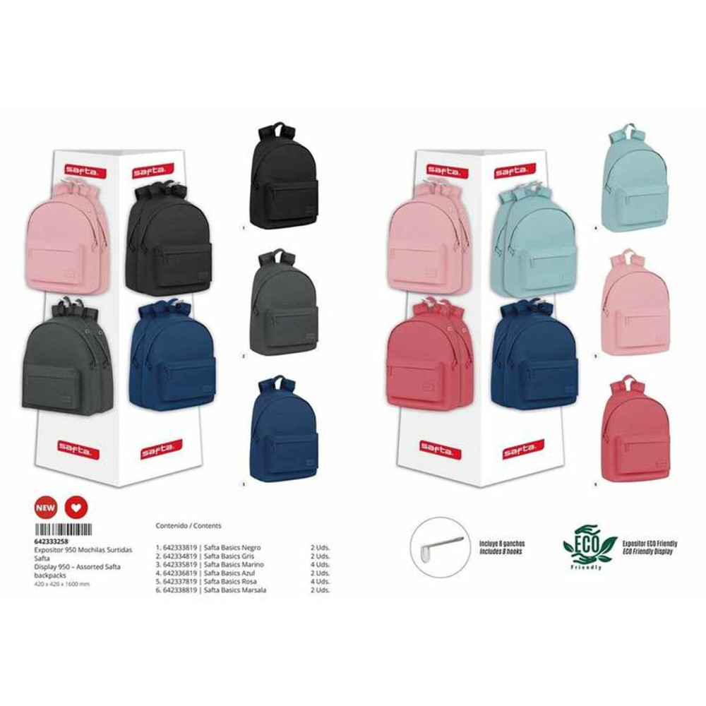 Backpack with Strings Safta Black 42 x 160 x 42 cm