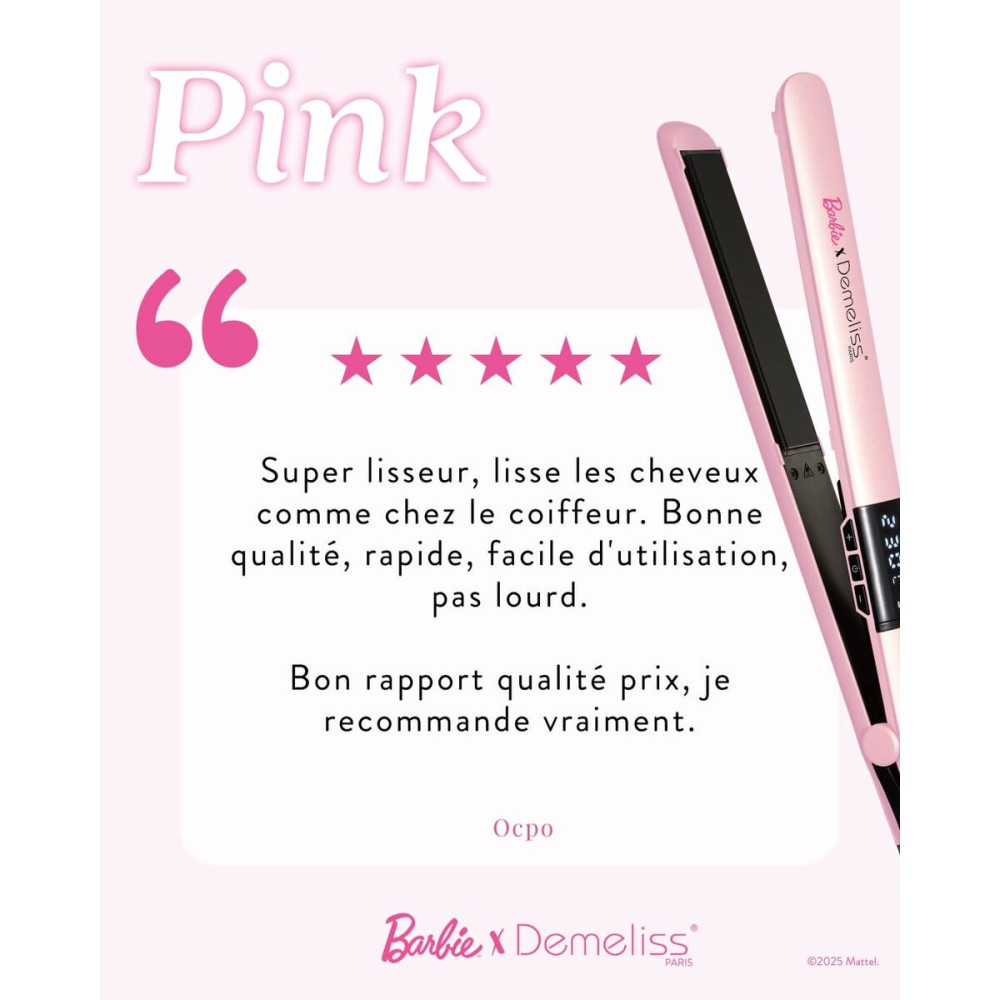 Hair Straightener Demeliss Pink