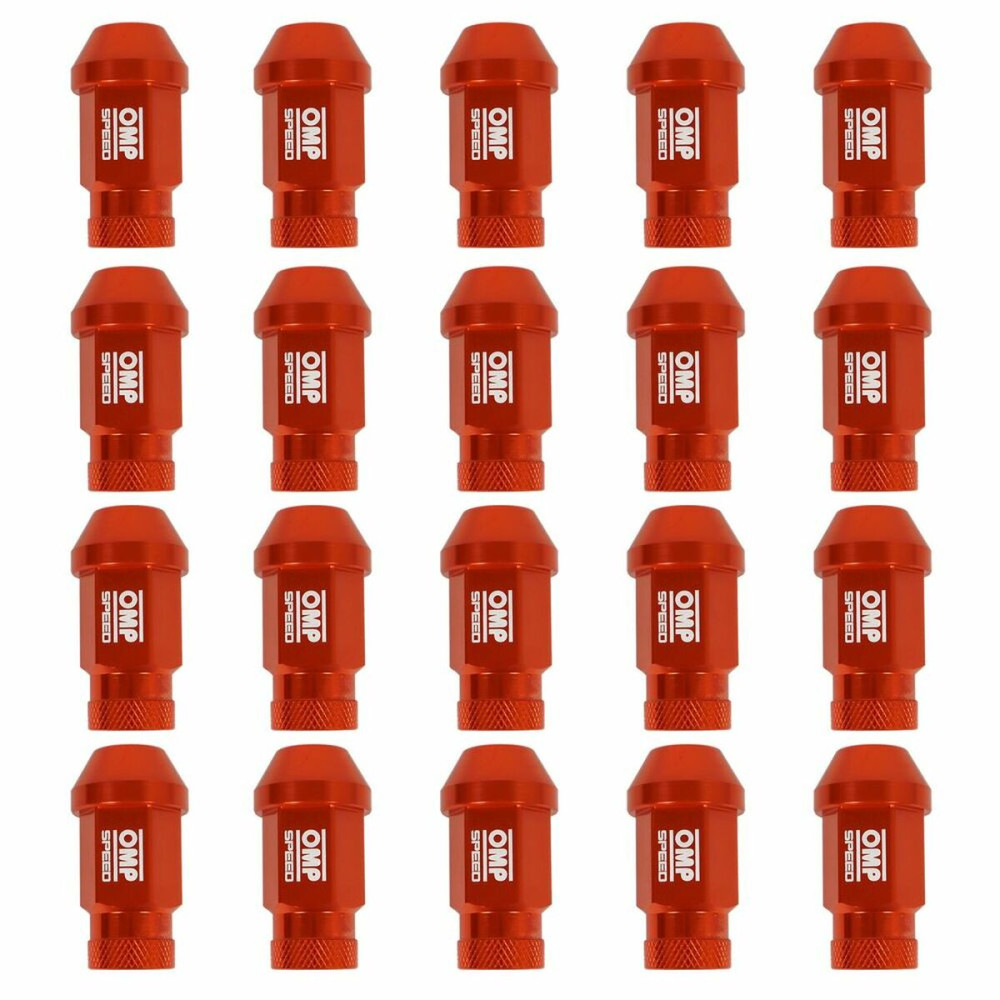 Set Nuts OMP Orange 40 mm 20 pcs M12 x 1,50