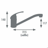 Mixer Tap Edouard Rousseau CARDIFF Stainless steel