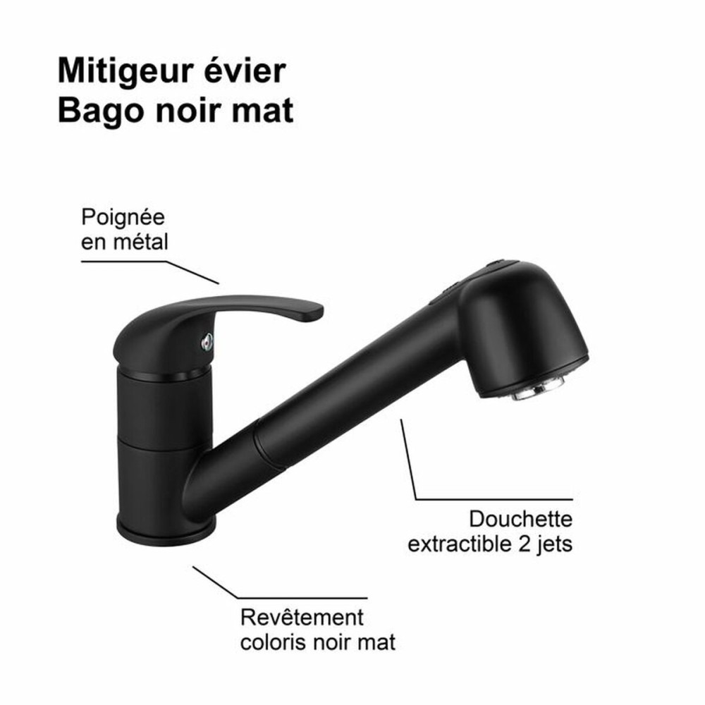 Mixer Tap Edouard Rousseau BAGO Black