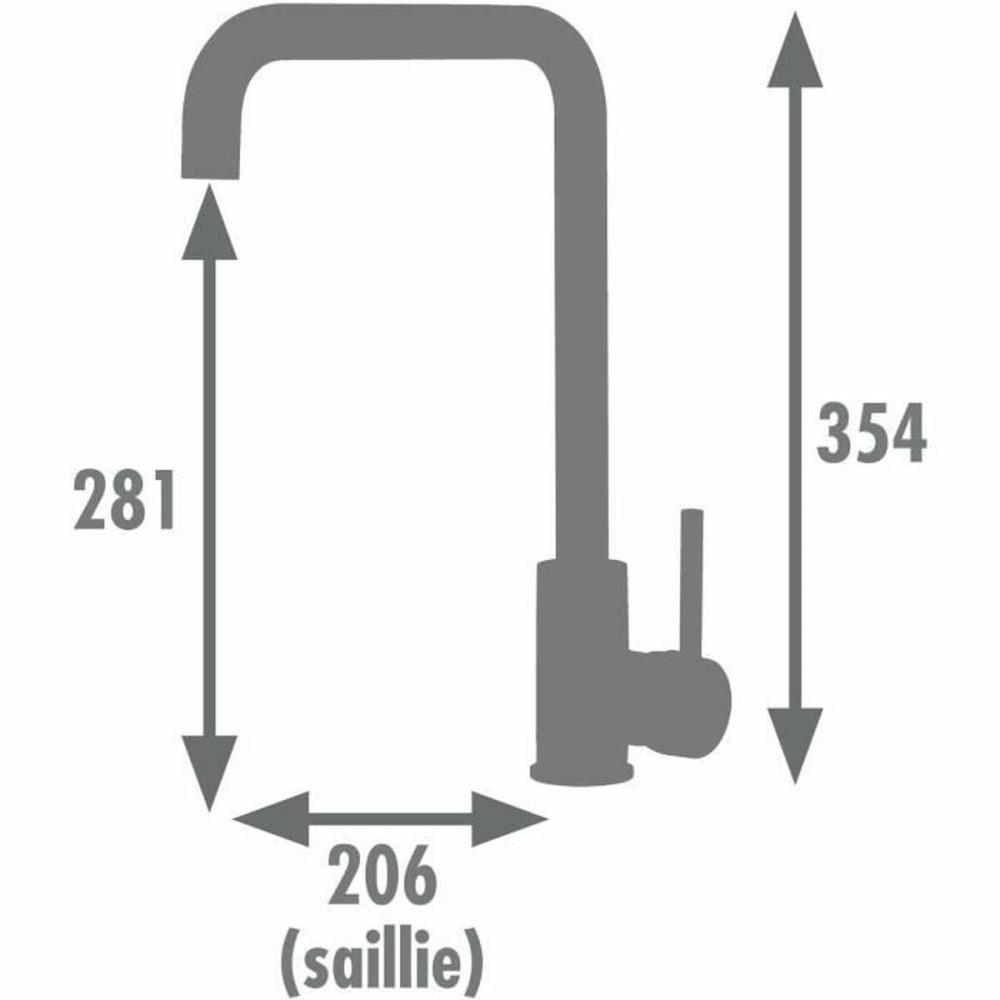 Mixer Tap Edouard Rousseau SOTO Chrome C-shaped