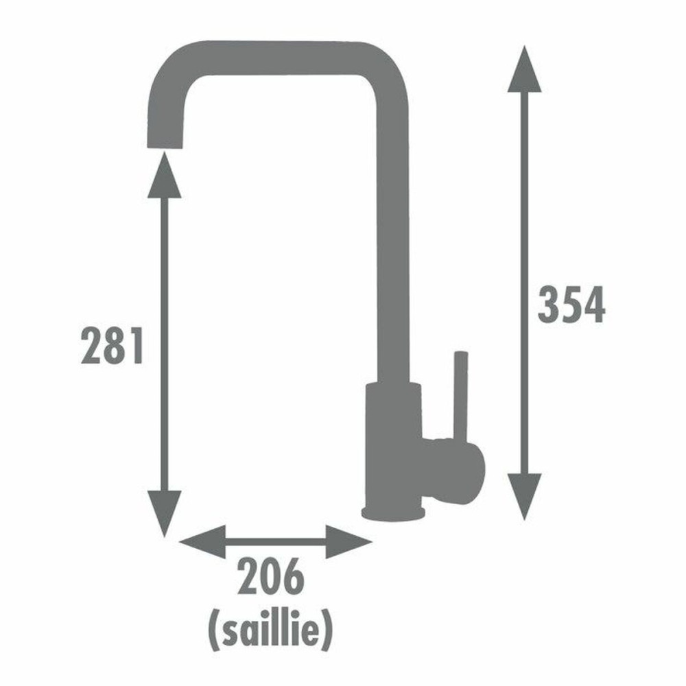 Mixer Tap Edouard Rousseau SOTO Chrome C-shaped