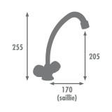 Two-handle Faucet Edouard Rousseau KONFORT