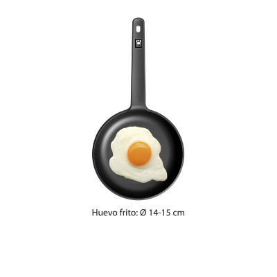 Pan BRA Toughened aluminium Ø 20 cm Black Orange