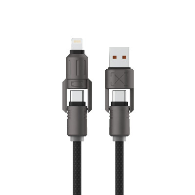USB Cable KSIX Black 1 m