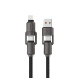 USB Cable KSIX Black 1 m