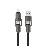 USB Cable KSIX Black 1 m