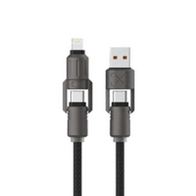 USB Cable KSIX Black 1 m