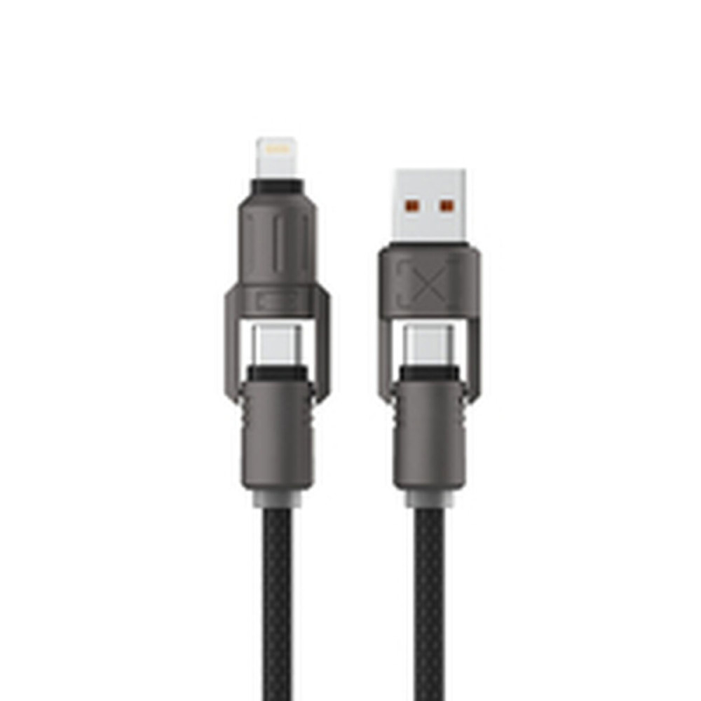 USB Cable KSIX Black 1 m