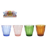 Set of glasses Duralex Picardie Multicolour Glass 250 ml 6 Pieces (8 Units)