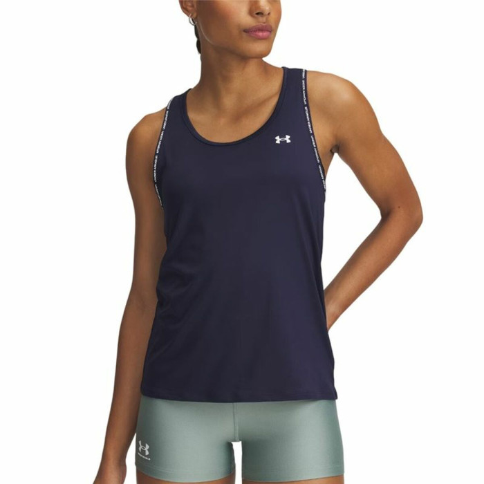 Tank Top Women Under Armour Tech Navy Blue (XS)