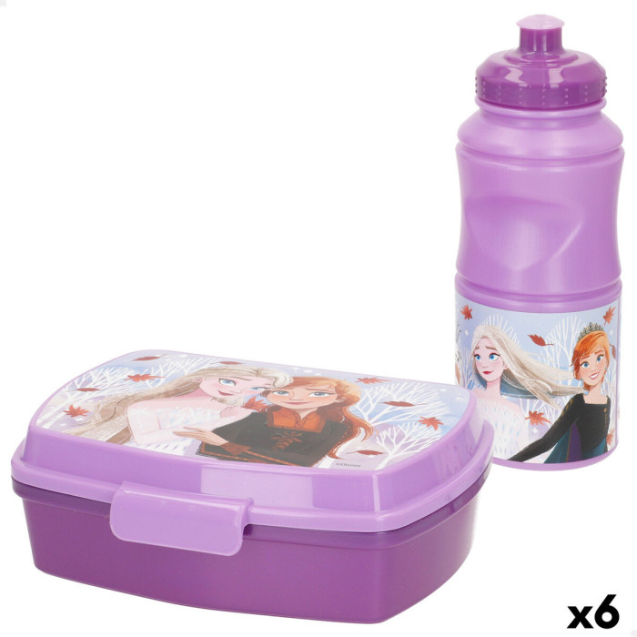 Lunchbox with Accessories Frozen 380 ml 17 x 5,5 x 13,5 cm (6 Units)