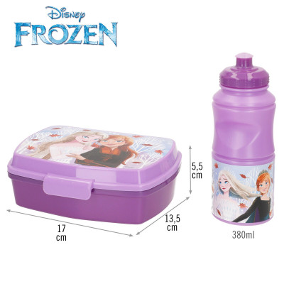 Lunchbox with Accessories Frozen 380 ml 17 x 5,5 x 13,5 cm (6 Units)