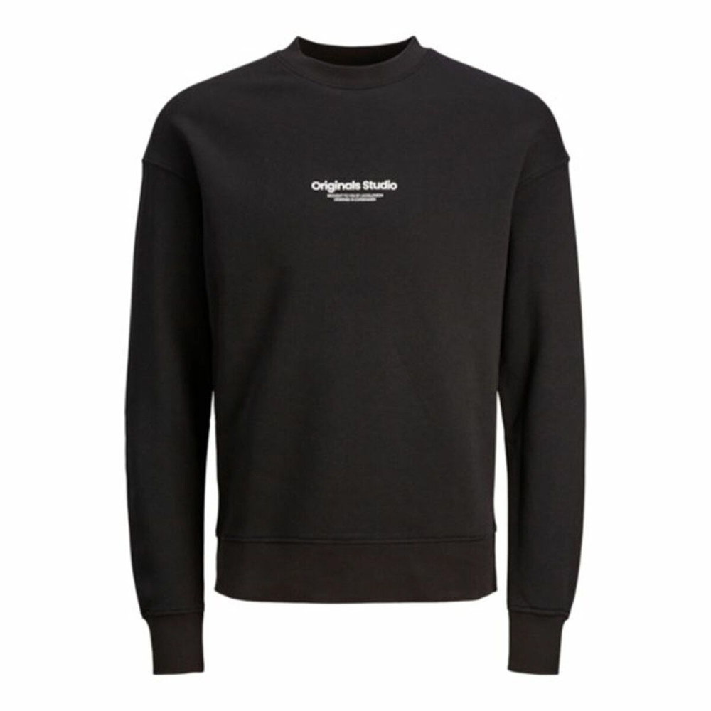 Men’s Sweatshirt without Hood Jack & Jones Jorvesterbro Black