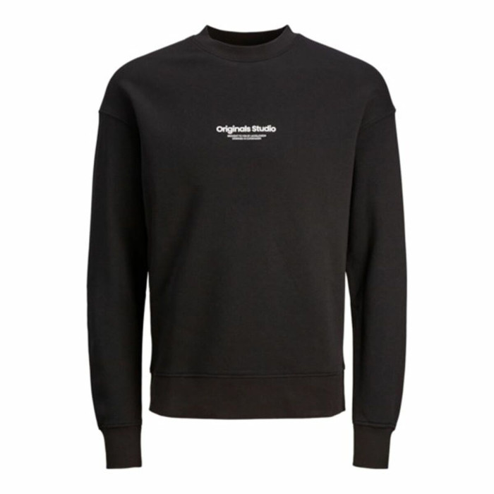 Men’s Sweatshirt without Hood Jack & Jones Jorvesterbro Black