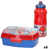 Lunchbox with Accessories Spider-Man Plastic 380 ml 17 x 5,5 x 13,5 cm (6 Units)