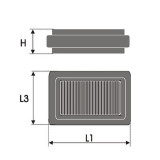 Air filter Green Filters P950299