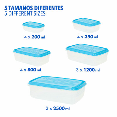 Lunch box Max Home polypropylene (4 Units)