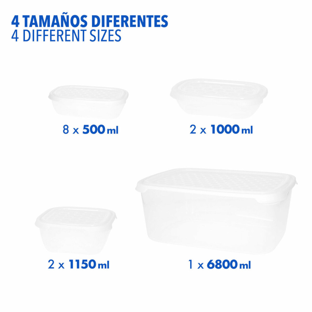 Lunch box Max Home polypropylene (6 Units)