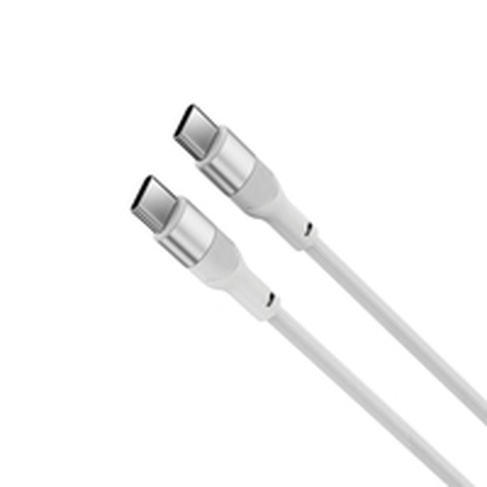 USB Cable KSIX White 1 m