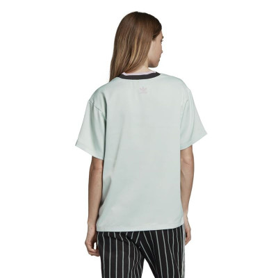 Women’s Short Sleeve T-Shirt Adidas Originals Boyfriend Aquamarine