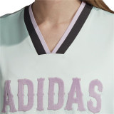 Women’s Short Sleeve T-Shirt Adidas Originals Boyfriend Aquamarine