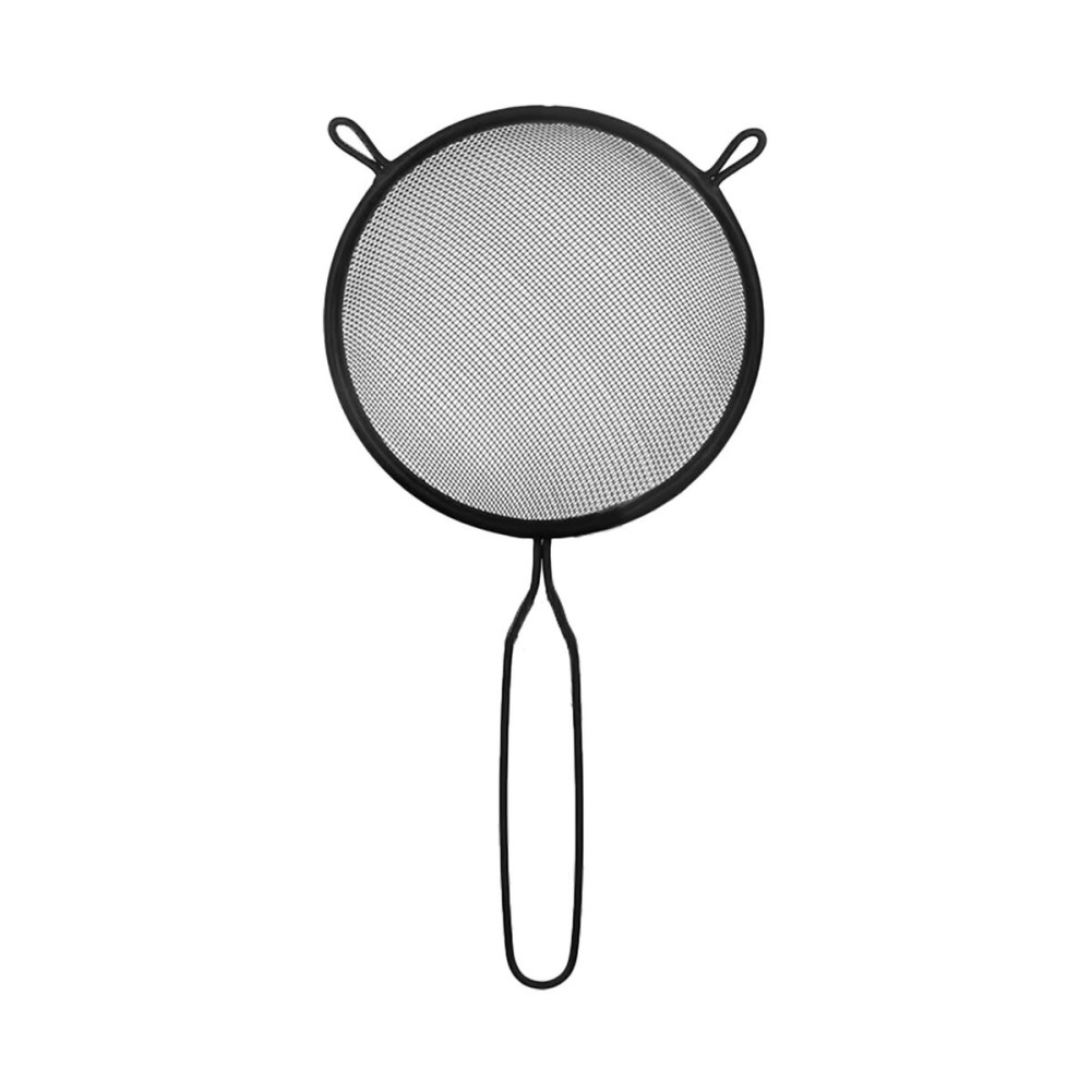 Strainer Quttin Black Metal Ø 10 cm (24 Units)