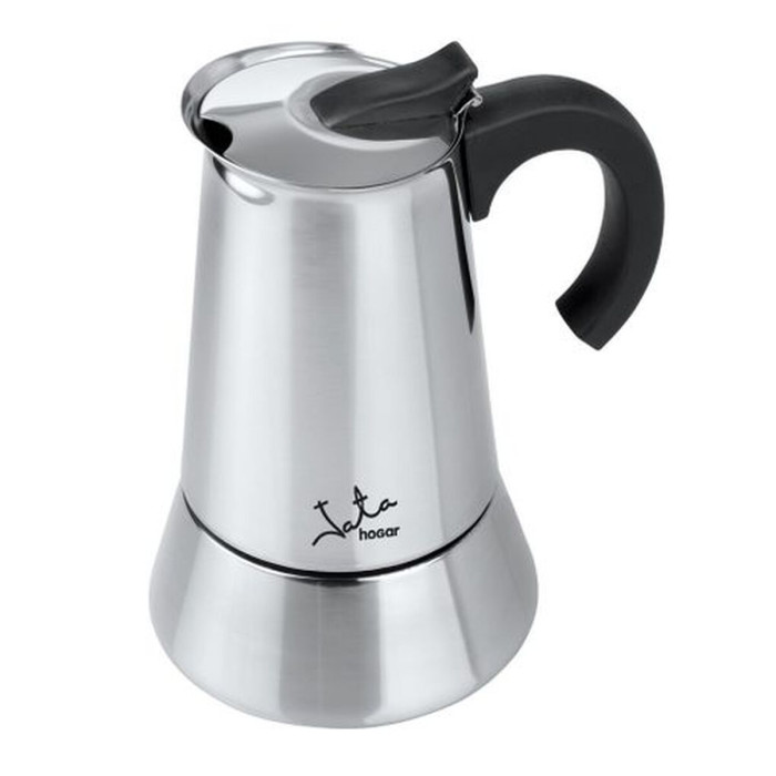 Italian Coffee Pot JATA CAX104 ODIN   * Silver Stainless steel
