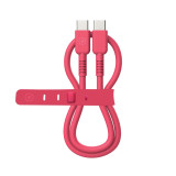 USB-C to USB-C Cable Muvit for Change Magenta 0,2 m
