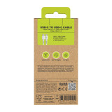 USB-C to USB-C Cable Muvit for Change White 3 m