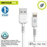 USB to Lightning Cable Muvit for Change White 1,2 m