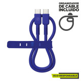 USB-C to USB-C Cable Muvit for Change Blue 0,2 m