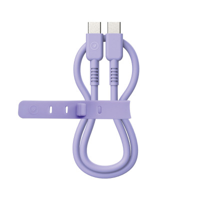 USB-C to USB-C Cable Muvit for Change Lavendar 1,2 m