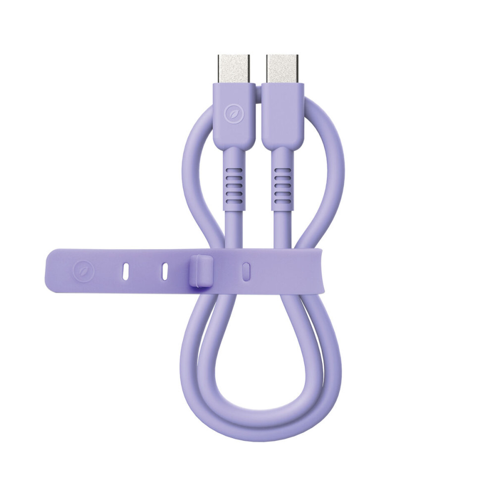 USB-C to USB-C Cable Muvit for Change Lavendar 1,2 m