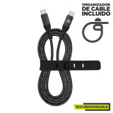 USB-C to USB-C Cable Muvit for Change Black 1,2 m