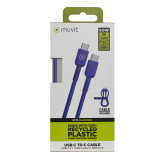 USB-C to USB-C Cable Muvit for Change Blue 1,2 m