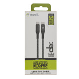 USB-C to USB-C Cable Muvit for Change Black 1,2 m