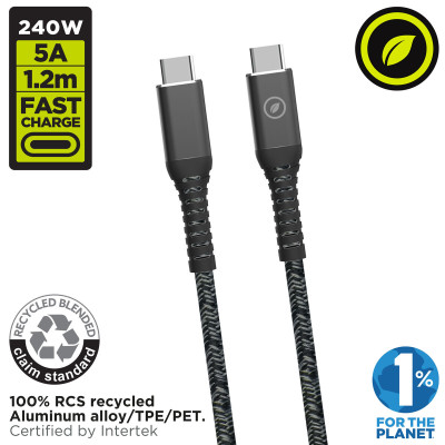 USB-C to USB-C Cable Muvit for Change Black 1,2 m