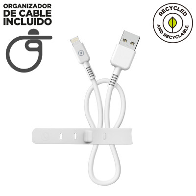 USB to Lightning Cable Muvit for Change White