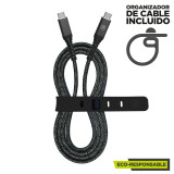 USB-C to USB-C Cable Muvit for Change Black 1,2 m