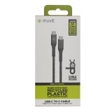 USB-C to USB-C Cable Muvit for Change Black 1,2 m