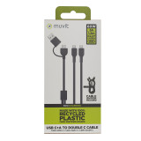 USB-C Cable Muvit for Change Black