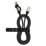 USB A to USB-C Cable Muvit for Change Black