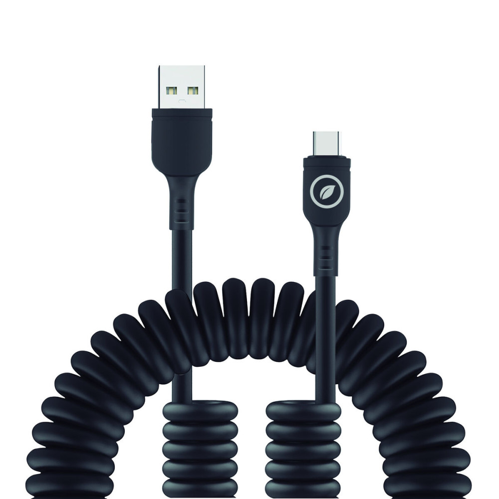 USB A to USB-C Cable Muvit for Change Black