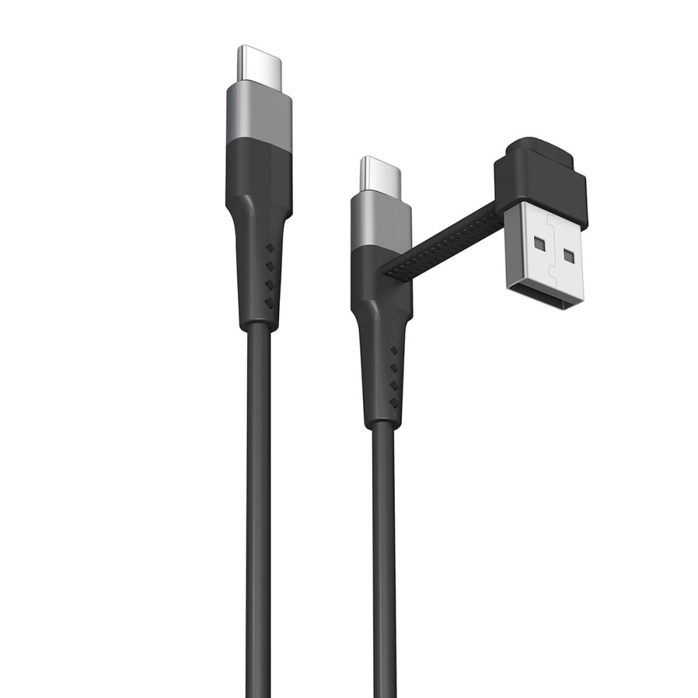 USB A to USB-C Cable Muvit for Change Black