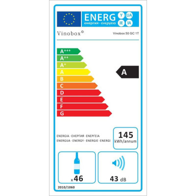 Vinoteca Vinobox V50GC1TI Black
