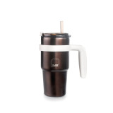 Mug with handle Ibili 669005 Grey Stainless steel